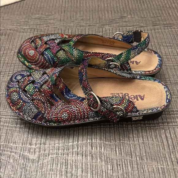Alegria Women's Colorful Patterned Mules - Picture 8 of 8
